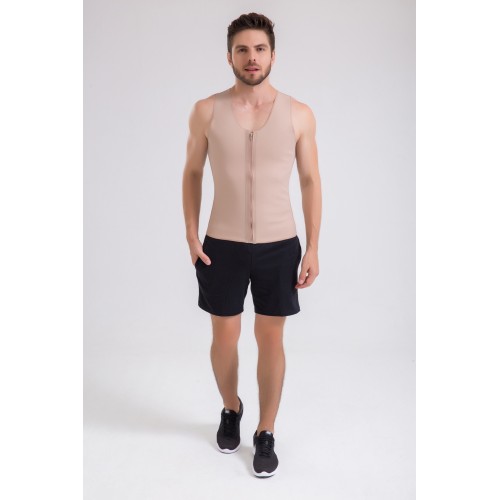 Esbelt afslank onderhemd met rits