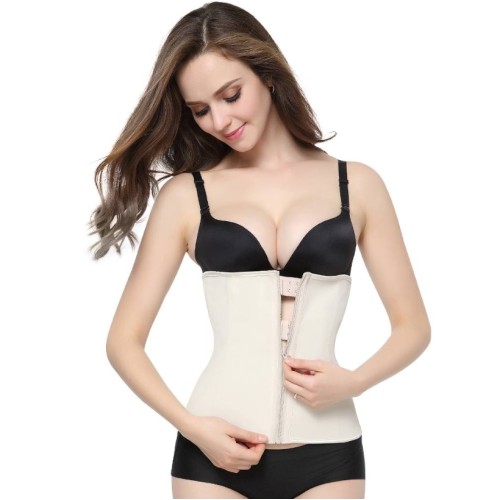 LaFaja Colombiaanse Zip & Clip Latex Waist Trainer – Nude