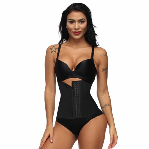 LaFaja – Colombiaanse Latex / Spandex Waist Trainer Zwart